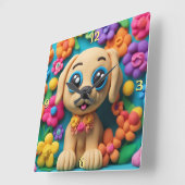 Wandklok Vierkante Klok (Hoek)