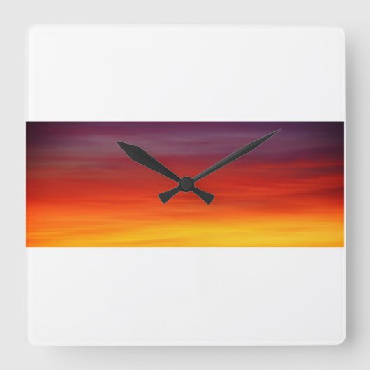 Wandklok Vierkante Klok (Voorkant)