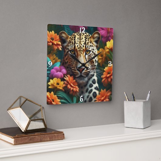 Wandklok Vierkante Klok (Kantoor)