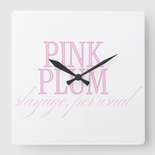 Wandklok Vierkante Klok (Voorkant)