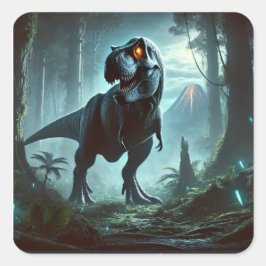 Wandklok Vierkante Sticker