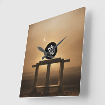 WANDKLOK VIERKANTE VORM