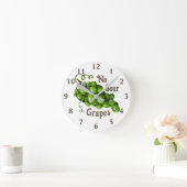 Wandklok voor druiven ronde klok (Huis)