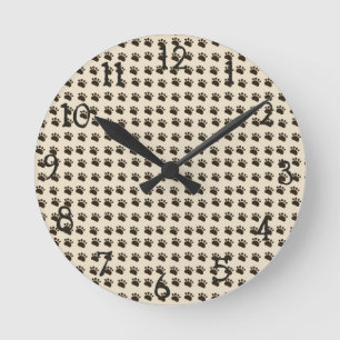 Wandklok voor poten en cijfers ronde klok