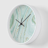 Wandklokken elegant handbeschilderd, vloeibaar mar (Hoek)