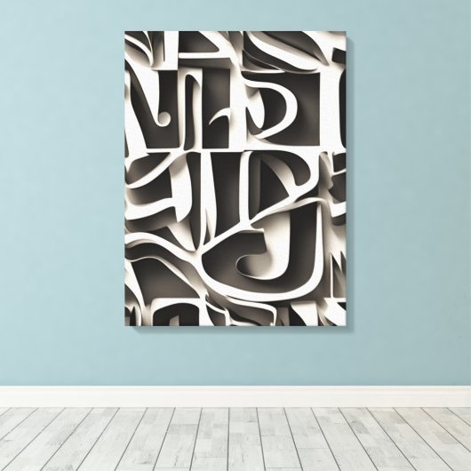 wandkunst canvas afdruk (Insitu (Houten vloer))