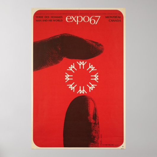 wandkunst Montreal Expo 67 Poster (Voorkant)