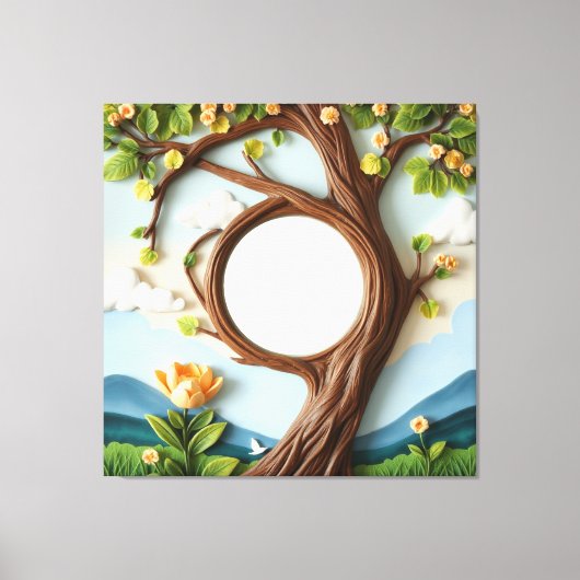 Wandkunst voor klok canvas afdruk (Voorkant)