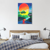 Wandkunstcanvas Chromatische convergentie Canvas Afdruk (Insitu (Slaapkamer))