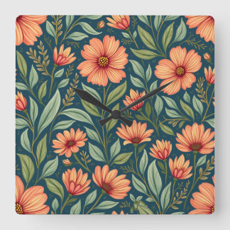 Wandkunstklokken Vierkante Klok