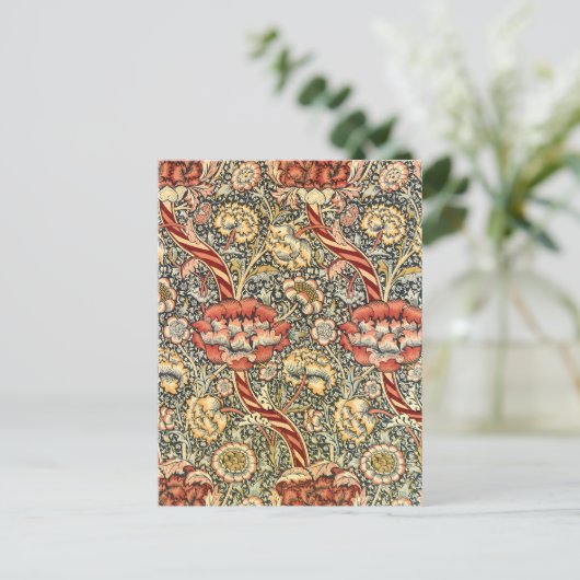 Wandle van William Morris,  Kunst voor textielkuns Briefkaart (Staand voorkant)