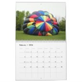 Wandrooster voor warme luchtballonnen kalender (Feb 2026)