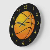 Wandsluiting voor Basketball Design Grote Klok (Hoek)