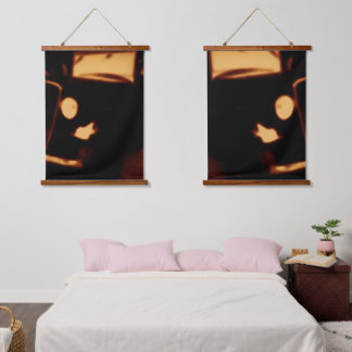 Wandtapijt in houten frame - Retro Automotive Hangend Wandkleed