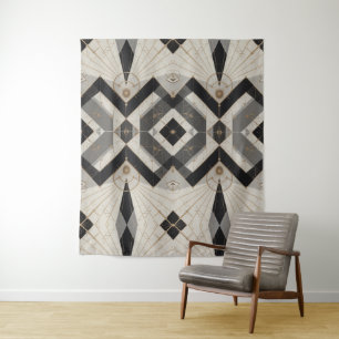 wandtapijt met regale geometrie wandkleed