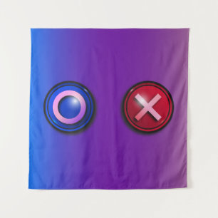 Wandtapijt met spel stemmen Buttonnen Wandkleed