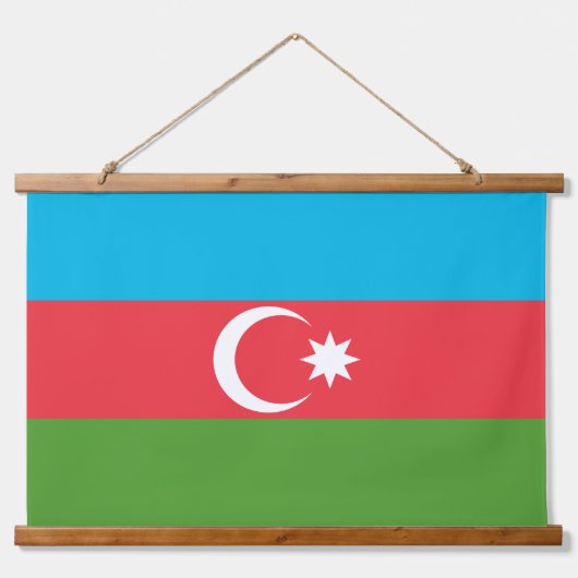 Wandtapijt met vlag van Azerbeidzjan Hangend Wandkleed (Voorkant)