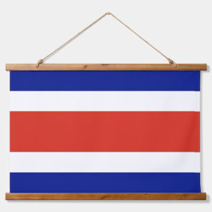 Wandtapijt met vlag van Costa Rica Hangend Wandkleed