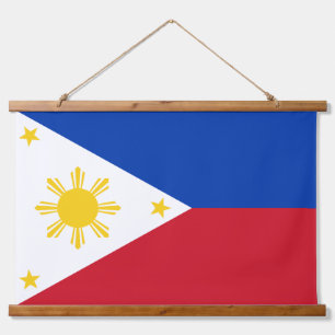 Wandtapijt met vlag van de Filipijnen Hangend Wandkleed