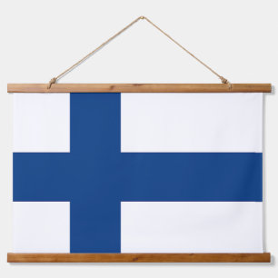 Wandtapijt met vlag van Finland Hangend Wandkleed