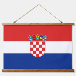 Wandtapijt met vlag van Kroatië Hangend Wandkleed