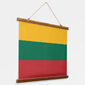 Wandtapijt met vlag van Litouwen Hangend Wandkleed (Gebogen)