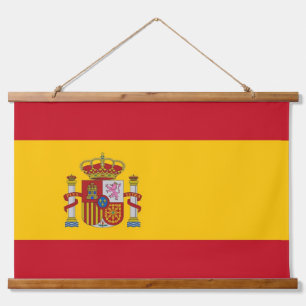 Wandtapijt met vlag van Spanje Hangend Wandkleed