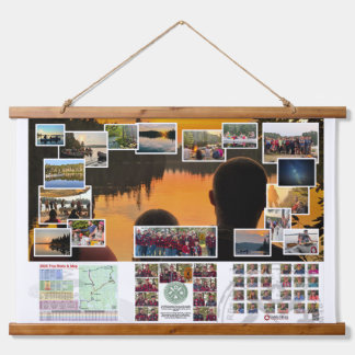 Wandtapijt van Canoe Trails 2024 Canadese reis Hangend Wandkleed