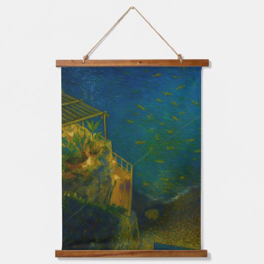 Wandtapijt van hout hangend wandkleed (Voorkant)