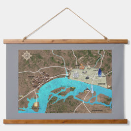 Wandtapijt van Roman & Viking London Hangend Wandkleed