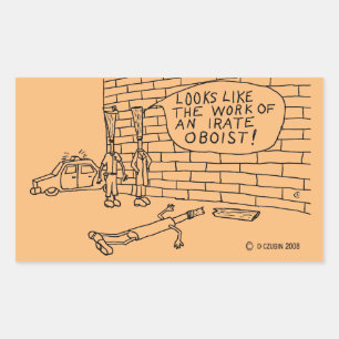 Wandtest Rechthoekige Sticker