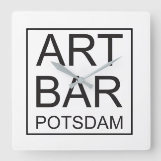 Wanduhr ARTBar by ART & Commerz Potsdam Vierkante Klok