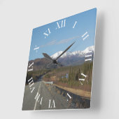 Wanduhr Highway Vierkante Klok (Hoek)