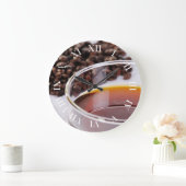 Wanduhr mit Kaffeebohnen Motiv 1 Grote Klok (Huis)