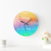 Wanduhr Rainbow Rustical  (Time Flies.) Grote Klok (Huis)