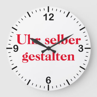 Wanduhr selber gestalten grote klok