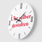 Wanduhr selber gestalten grote klok (Hoek)