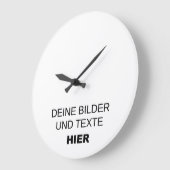 Wanduhr selbst gestalten grote klok (Hoek)