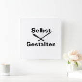 Wanduhr Selbst Gestalten - Vorlage Vierkante Klok (Huis)