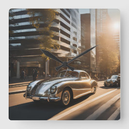 WANDUHREN VIERKANTE KLOK