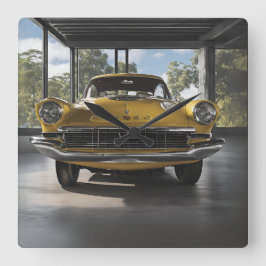 WANDUHREN VIERKANTE KLOK