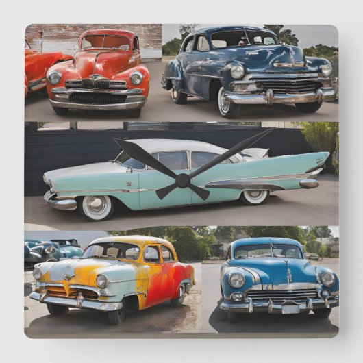 WANDUHREN VIERKANTE KLOK (Voorkant)