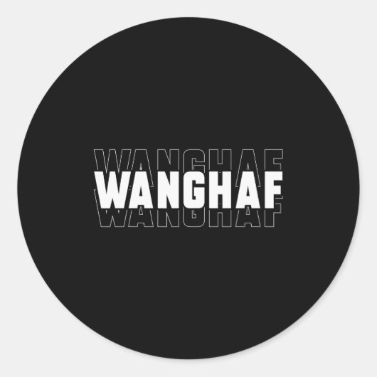 Wanghaf Meme Funny Sarcasm Quote Apparel Ronde Sticker (Voorkant)