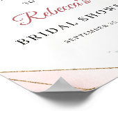 Wangschenen bloemige eucalyptus gouden frame Welko Poster (Hoek)