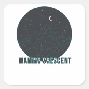 Wanhopige haling vierkante sticker