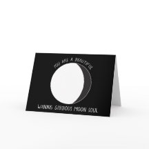 Waning Gibbous MOON Phase Wenskaart
