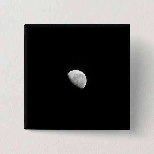 Waning Moon 2 Vierkante Button 5,1 Cm (Voorkant)