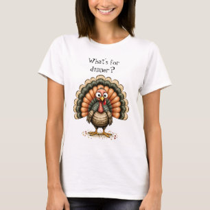Wankele rare kalkoen Wat eten we vanavond? Dames T-shirt