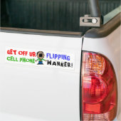 "WANKER" CELL PHONE BUMPERSTICKER FUNNY (Op Truck)