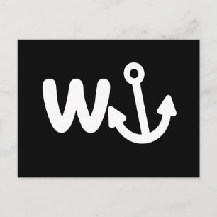 wanker w anchor briefkaart